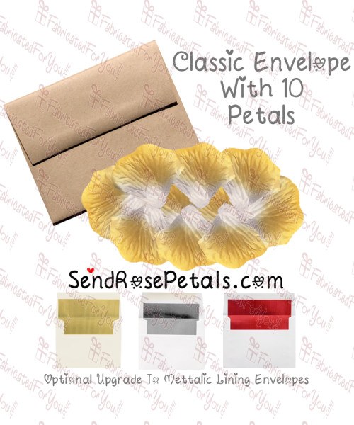 10 Silk Orange Fade Rose Petals