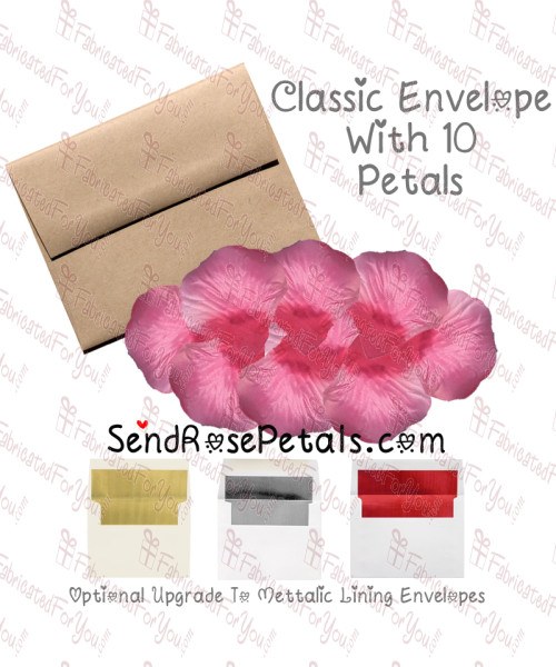10 Silk Rose Pink Rose Petals