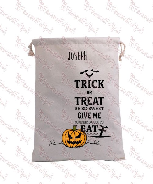 Trick or Treat Saying With Pumpkin