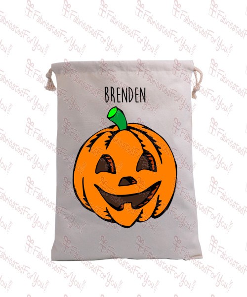 Happy Pumpkin Trick or Treat Bag