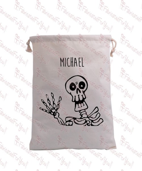 Waving Skeleton Trick or Treat Bag
