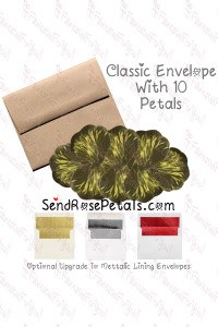 10 Silk Gold Rose Petals