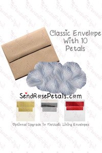 10 Silk Light Blue Rose Petals