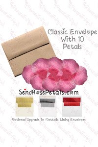 10 Silk Rose Pink Rose Petals