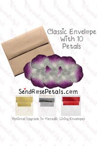 10 Silk Purple Fade Rose Petals