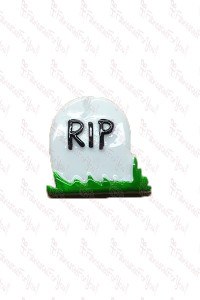 3D RIP Grave Charm
