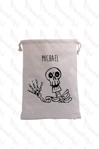 Waving Skeleton Trick or Treat Bag
