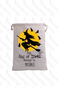 Witch with moon and Bats Bag of Tricks