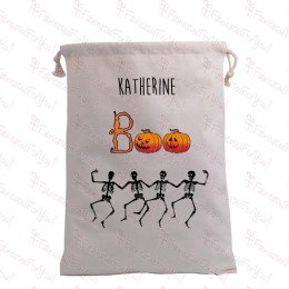 BOO & Dancing Skeleton Trick or Treat Bag